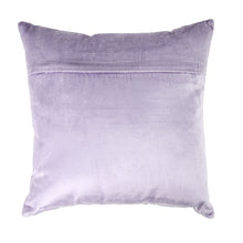 Load image into Gallery viewer, Velvet Pillow in Lavender/Silver, 16&quot;