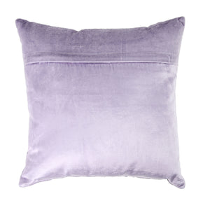 Velvet Pillow in Lavender/Silver, 16"