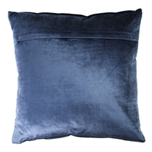 Load image into Gallery viewer, Velvet Pleated Pillow in Blue, 20x20 (Additional Colors Available)