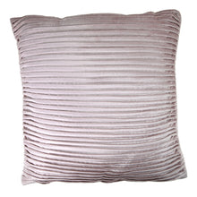 Load image into Gallery viewer, Velvet Pleated Throw Pillow in Blush, 20x20 (Additional Colors Available)